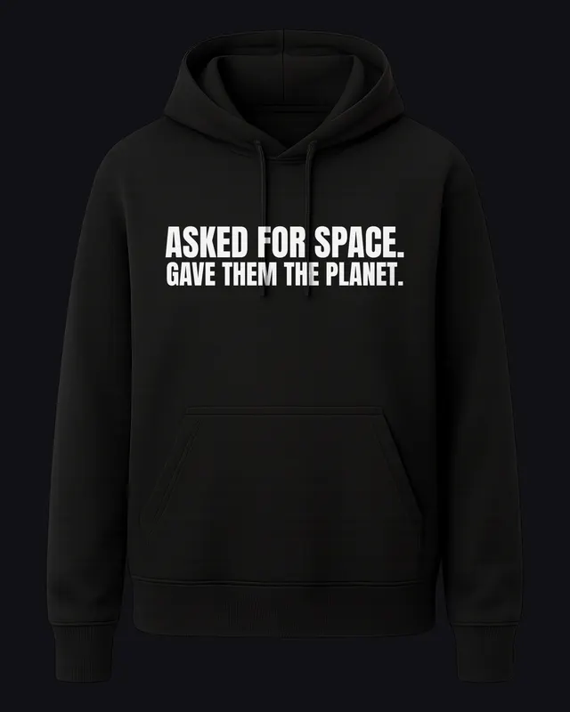 black hoodie
