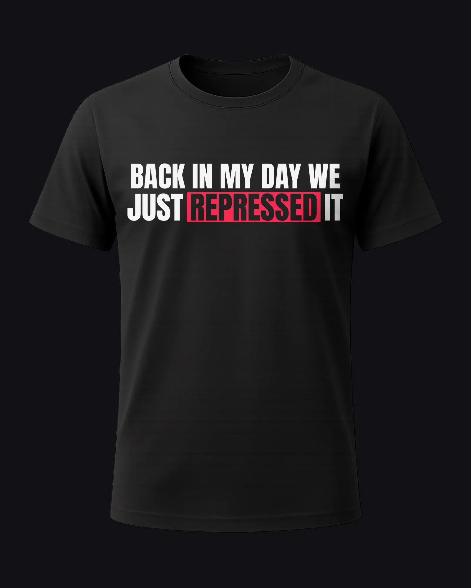 Back in my day we just repressed it on a black tee