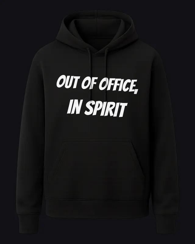 black hoodie